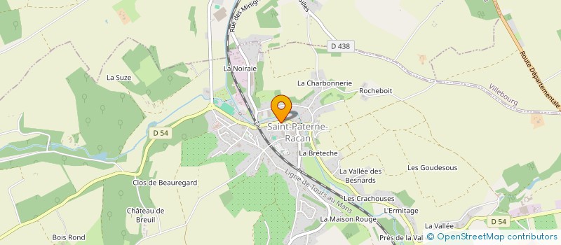 localisation de l'entreprise SIXARD  SAINT-PATERNE-RACAN