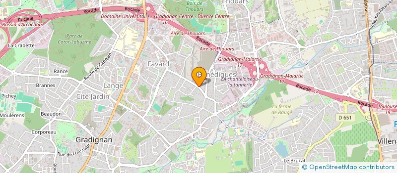 localisation de l'entreprise SIXCLES  BORDEAUX