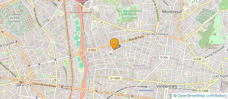 localisation de l'entreprise SIXE IMMO  MONTREUIL