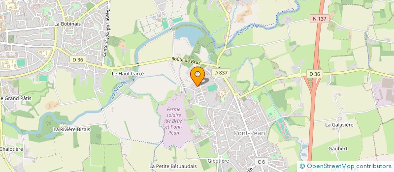 localisation de l'entreprise SIXIEME SENS  BRUZ