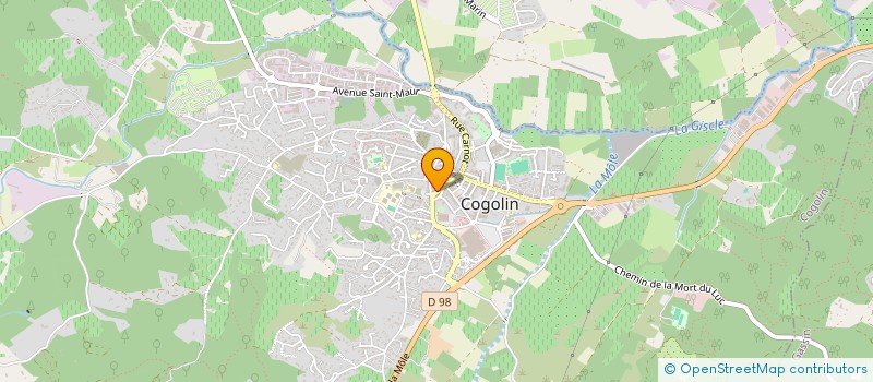 localisation de l'entreprise SIXIEME SENS à COGOLIN