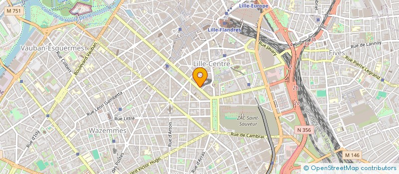 localisation de l'entreprise SIXIEME SENS à LILLE