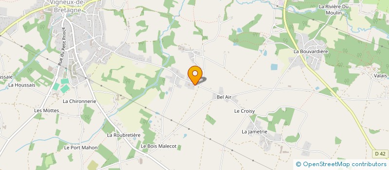 localisation de l'entreprise SIXOL à VIGNEUX-DE-BRETAGNE