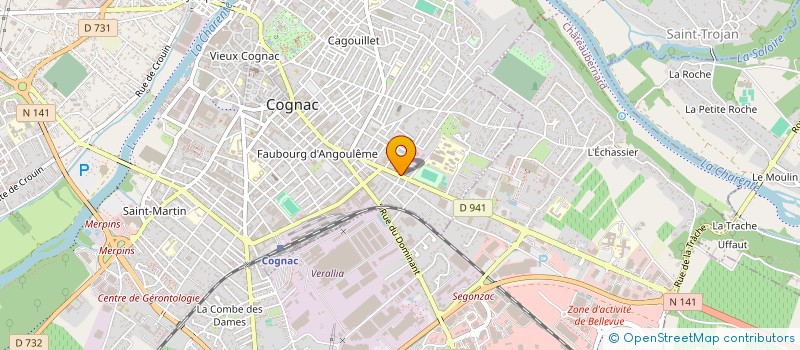 localisation de l'entreprise SIXTEEN POOL à COGNAC