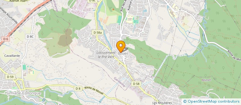 localisation de l'entreprise SIXTEL à GARDANNE
