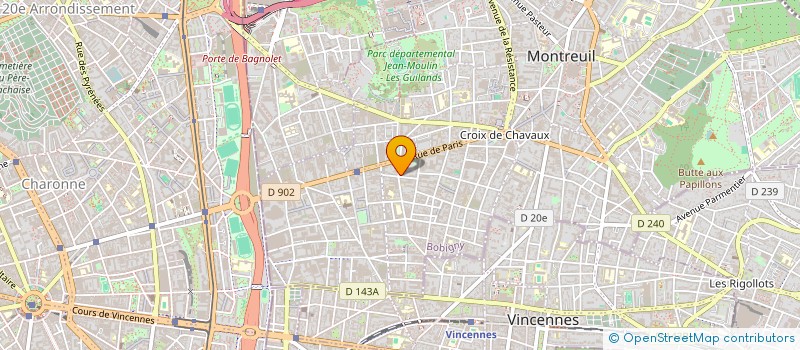 localisation de l'entreprise SIXTENE CONSEIL ET FORMATION à MONTREUIL