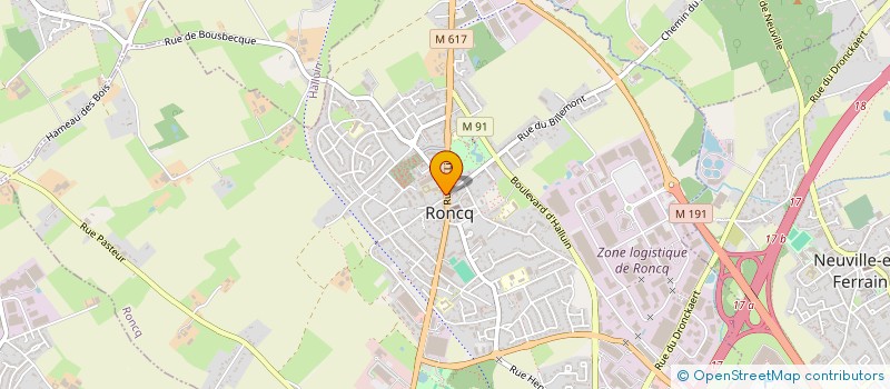 localisation de l'entreprise SIXTIES COIFF  RONCQ