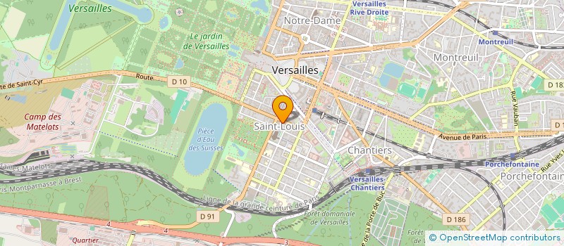 localisation de l'entreprise SIXTINE à VERSAILLES