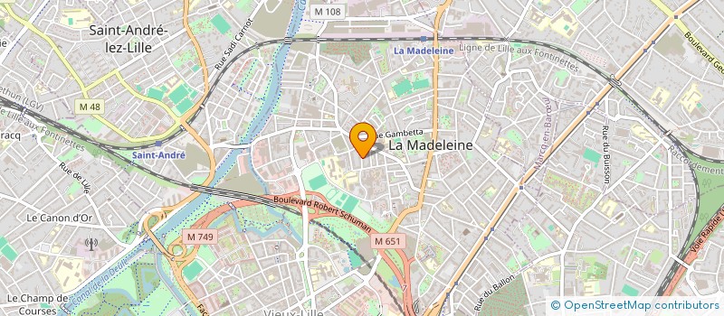 localisation de l'entreprise SIXTUS à LA MADELEINE