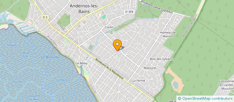 localisation de l'entreprise SIXTUS  ANDERNOS-LES-BAINS