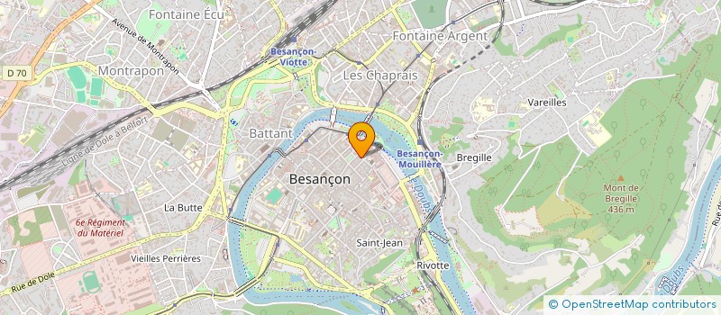 localisation de l'entreprise SIXTY-NINE MUSIC  BESANCON