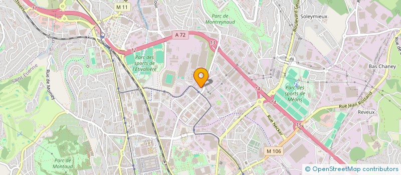 localisation de l'entreprise SIYM  SAINT-ETIENNE