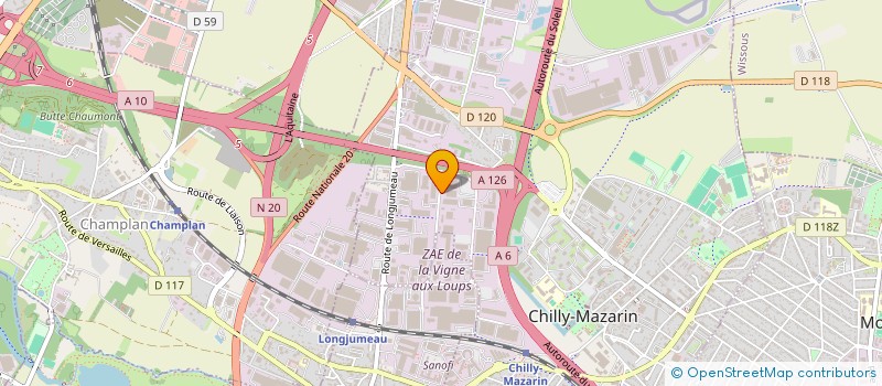 localisation de l'entreprise SIZ à CHILLY-MAZARIN