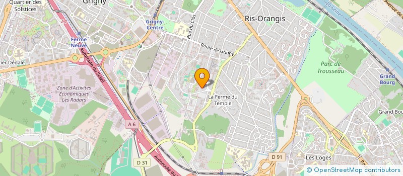 localisation de l'entreprise SIZ FIBER à RIS-ORANGIS