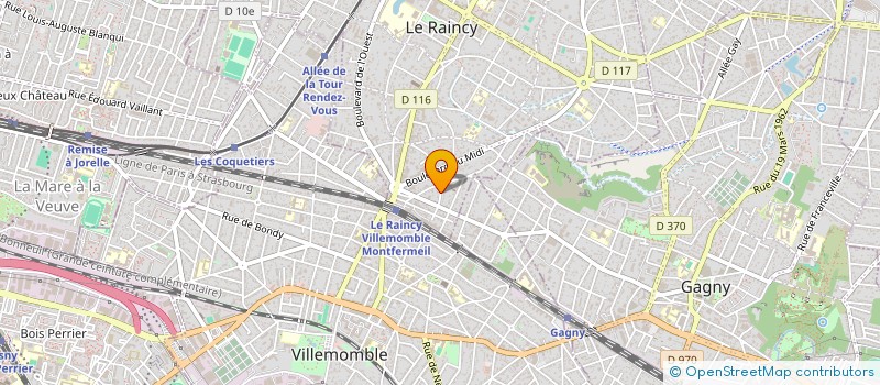 localisation de l'entreprise SIZA à LE RAINCY