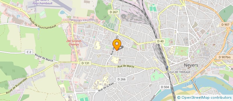 localisation de l'entreprise SIZA TECH à NEVERS