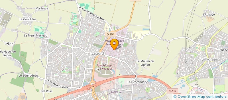 localisation de l'entreprise SIZAIRE-GAUTHIER-GRIZET  LAGORD