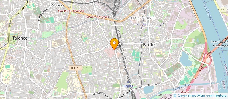 localisation de l'entreprise SIZUN ENERGIES à BEGLES