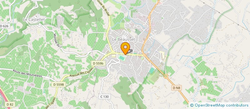 localisation de l'entreprise SJ  LE BEAUSSET