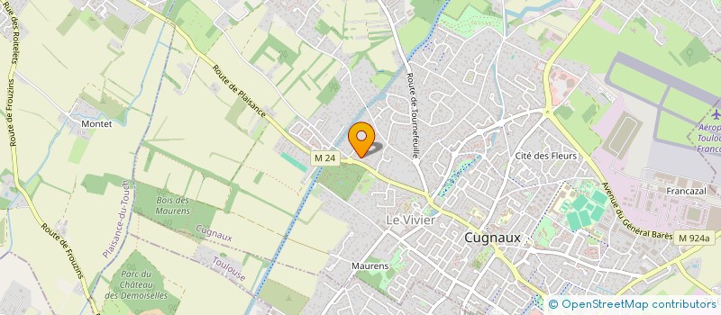 localisation de l'entreprise SJ  CUGNAUX