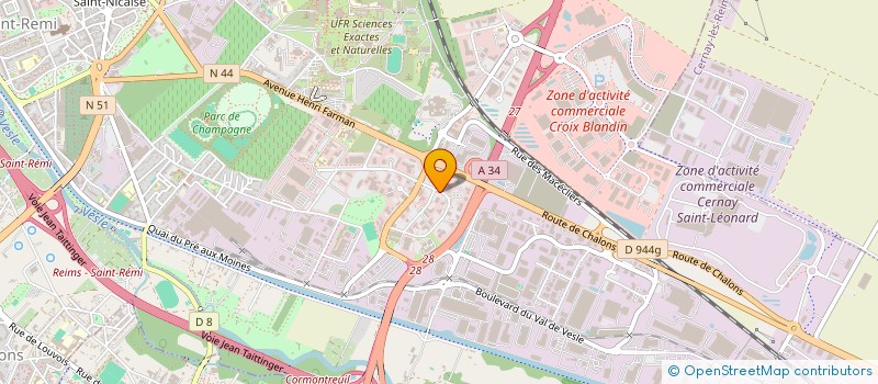 localisation de l'entreprise SJ  REIMS