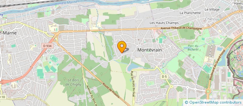 localisation de l'entreprise SJ AMENAGEMENTS ET SERVICES  MONTEVRAIN