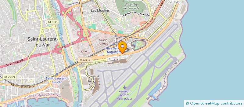 localisation de l'entreprise SJ AZURE  NICE