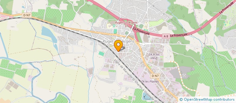 localisation de l'entreprise SJ BEAUTY SPA à PUGET-SUR-ARGENS