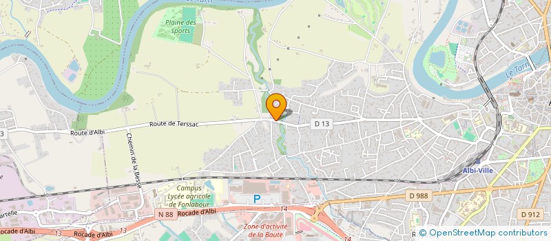 localisation de l'entreprise SJ.BM.VS. à ALBI