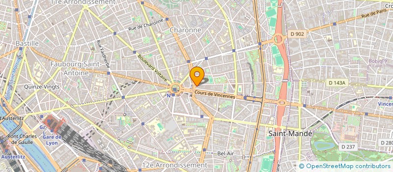 localisation de l'entreprise SJ CHARONNE  PARIS