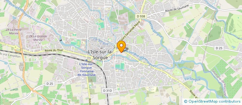 localisation de l'entreprise SJ CHATEAU DOUBLE à L'ISLE-SUR-LA-SORGUE