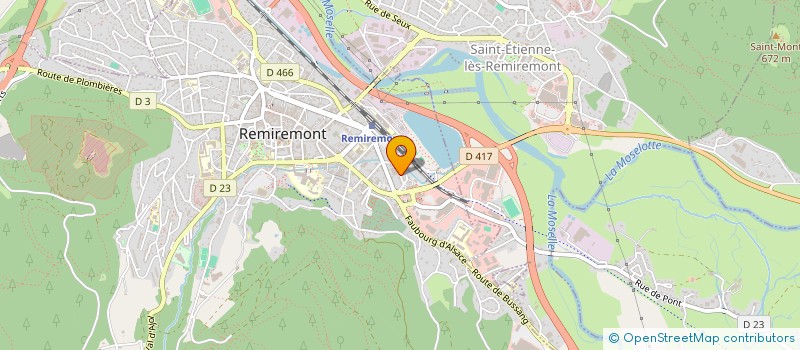 localisation de l'entreprise SJ COSNES  REMIREMONT