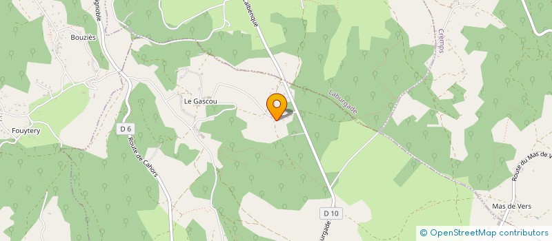 localisation de l'entreprise SJ CREATION  LALBENQUE