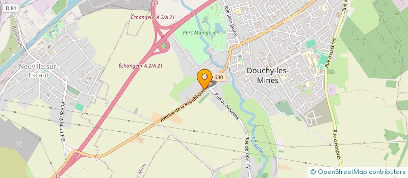 localisation de l'entreprise SJ DEVELOPPEMENT à DOUCHY-LES-MINES