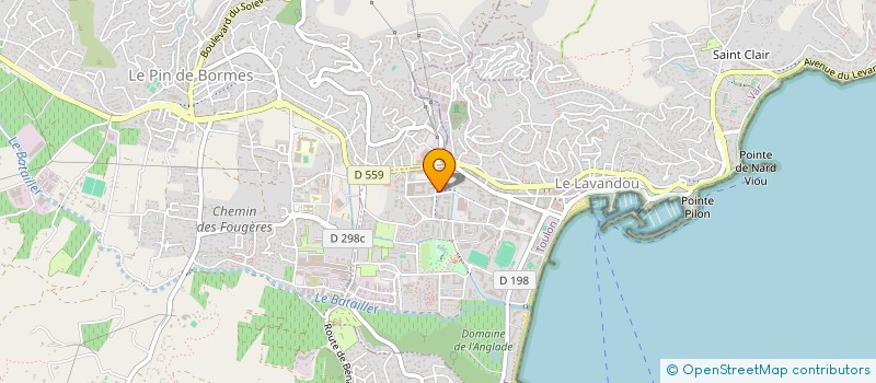 localisation de l'entreprise SJ DU LAVANDOU à LE LAVANDOU