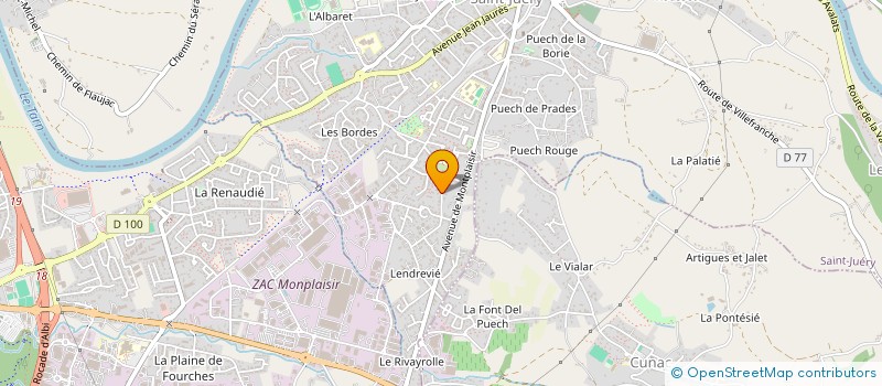 localisation de l'entreprise SJ FONCIERE  SAINT-JUERY