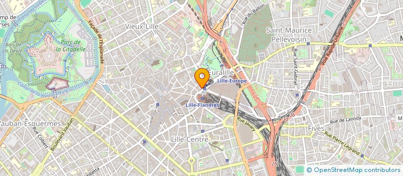 localisation de l'entreprise SJ GOUDRON à LILLE