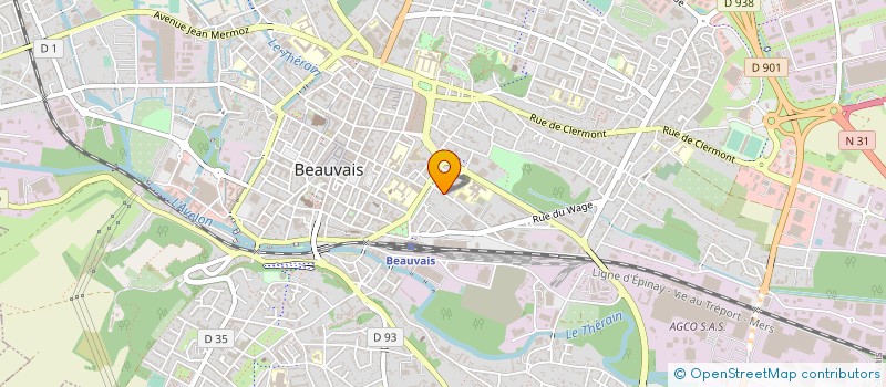 localisation de l'entreprise SJ HOLDING  BEAUVAIS