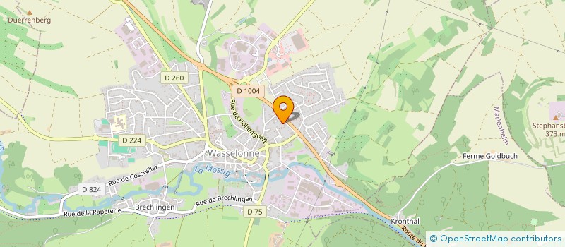 localisation de l'entreprise SJ IMMO  WASSELONNE