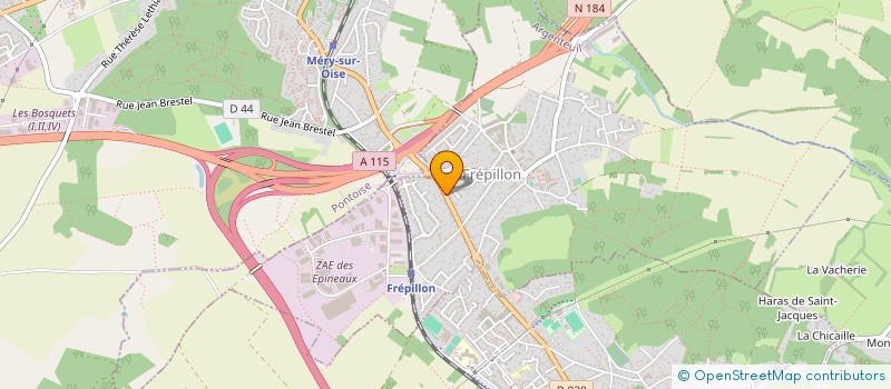 localisation de l'entreprise SJ IMMO  FREPILLON