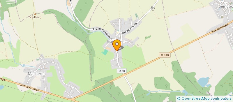 localisation de l'entreprise SJ INVEST  GUENVILLER