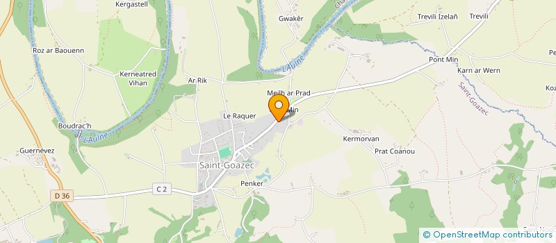 localisation de l'entreprise SJ LATIN'S DANCE  SAINT-GOAZEC