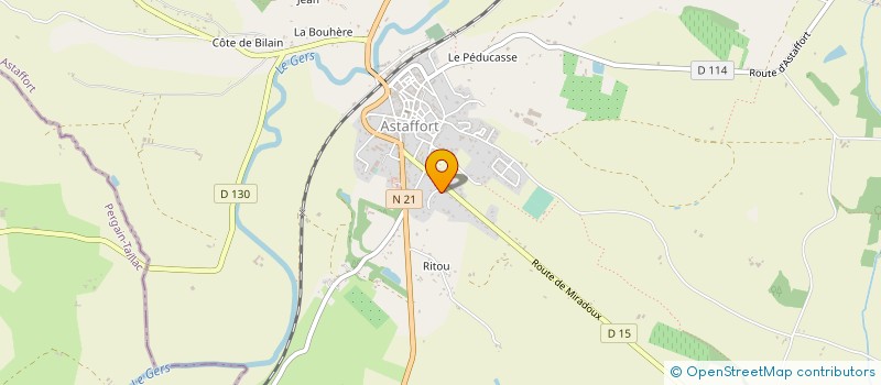 localisation de l'entreprise SJ LOCATION  ASTAFFORT