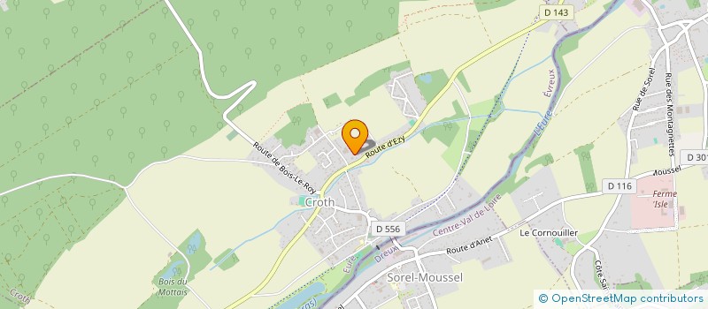 localisation de l'entreprise SJ MENUISERIE METALLERIE HACAULT  CROTH