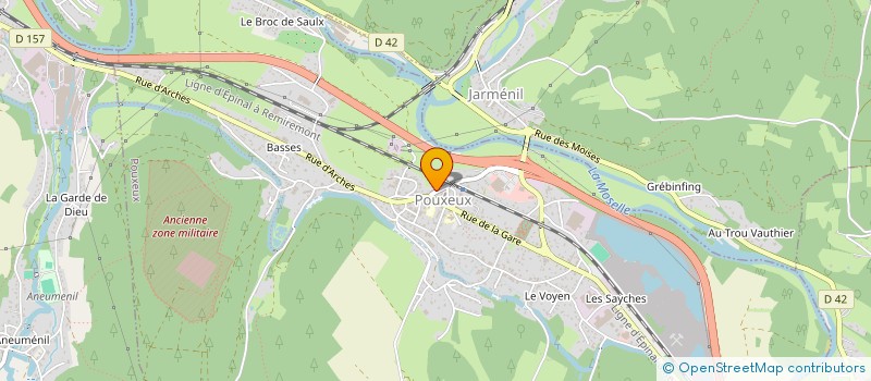 localisation de l'entreprise SJ PRODUCTION  POUXEUX