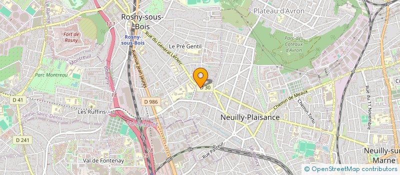 localisation de l'entreprise SJ- RENOV à ROSNY-SOUS-BOIS