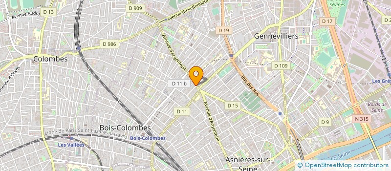 localisation de l'entreprise SJ RENOVATION à BOIS-COLOMBES