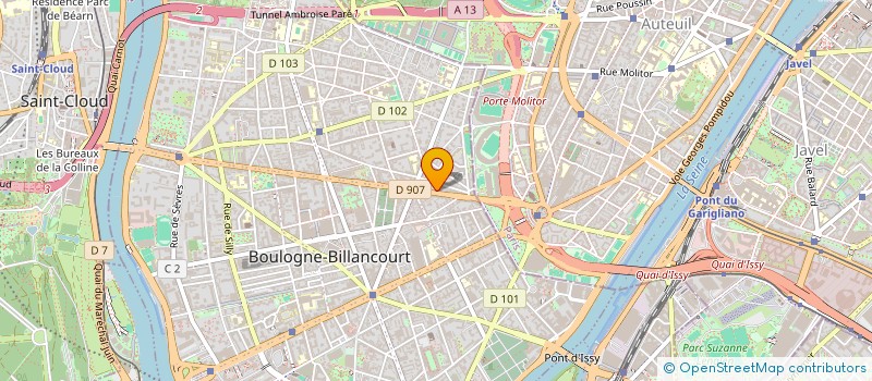 localisation de l'entreprise SJ SERVICES à BOULOGNE-BILLANCOURT
