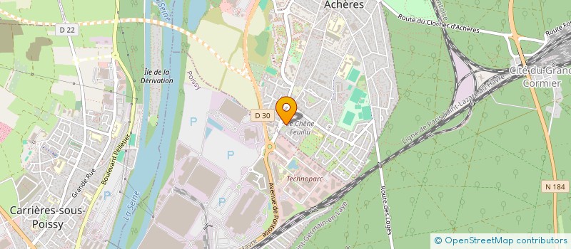 localisation de l'entreprise SJ & SONS  ACHERES