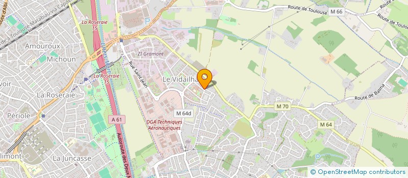 localisation de l'entreprise SJ TAXI  BALMA